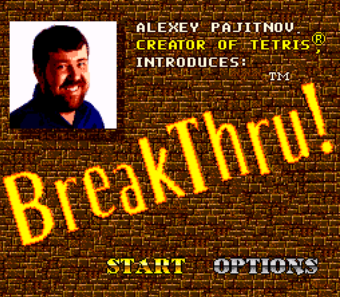 BreakThru Title Screen